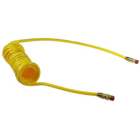 Coilhose Pneumatics Flexcoil 5/16" ID x 25 ' 1/4" MPT Swivel Reusable Yellow PR516-254B-Y